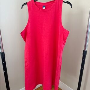 Old Navy Hot Pink Sleeveless Tank Dress